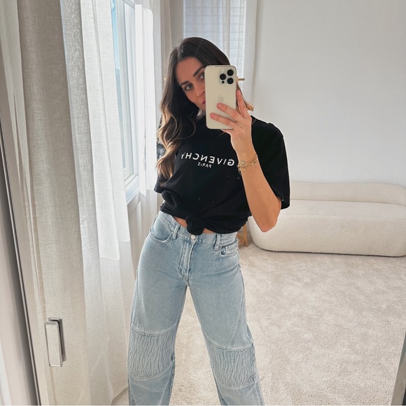 Givenchy Distressed Short Sleeve Tee Shirt Black - Picture 6 of 13